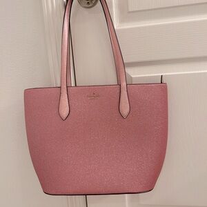 Kate Spade Pink Sparkling Leather Tote